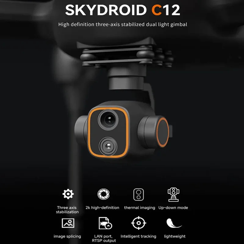 Skydroid C12 2K HD Thermal Ima - Thermal Imager Drone Gimbal ulasan dan harga